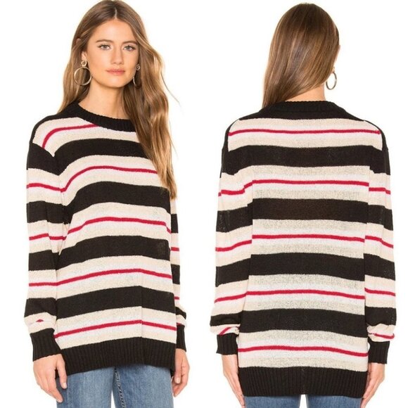 Revolve Tularosa Chunky Knit Striped Sweater Size XXS‎ Crew Neck Robbins Boho - Picture 1 of 10